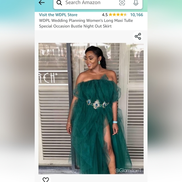 Green tulle skirt NWT - Picture 5 of 5